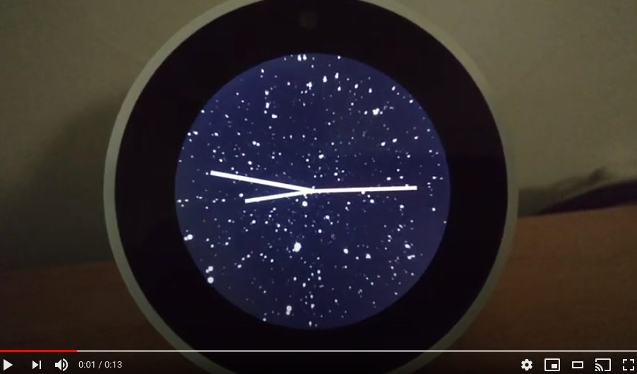 Starfield Clock